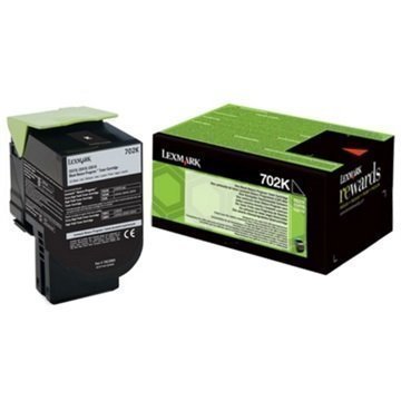 Lexmark 702K Toner 70C20K0 Musta