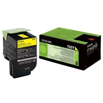 Lexmark 702Y Toner 70C20Y0 Keltainen