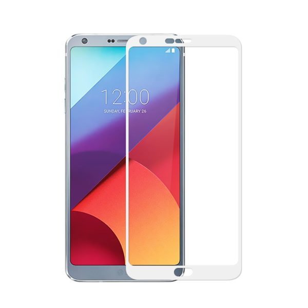 Lg G6 Panssarilasi 2.5d Full Cover Valkoinen