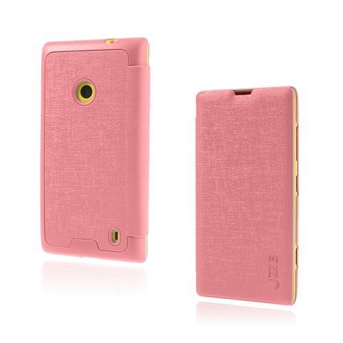 Lincoln Pinkki Nokia Lumia 520 Nahkakotelo