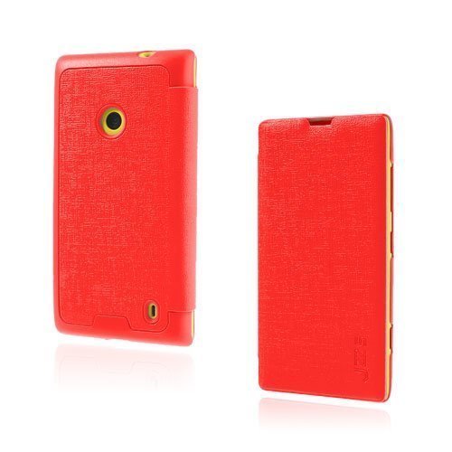Lincoln Punainen Nokia Lumia 520 Nahkakotelo