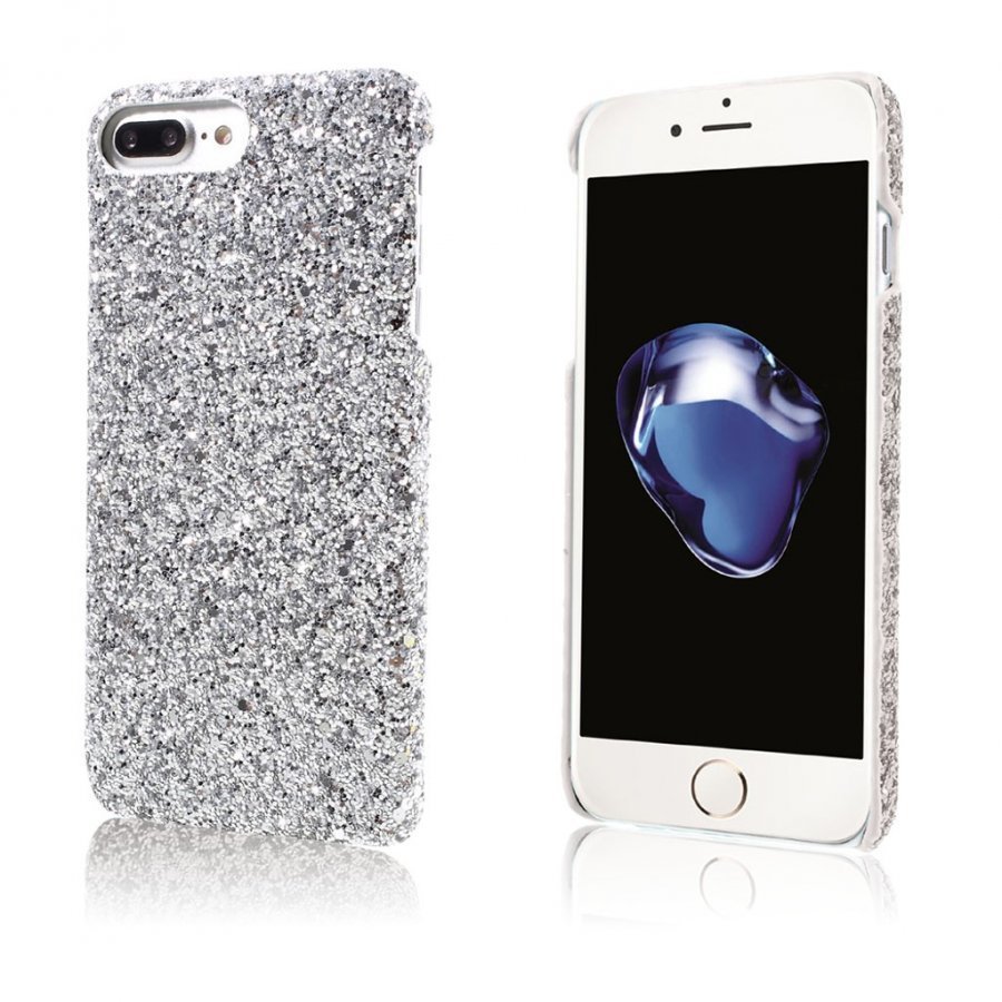 Lindholm Iphone 7 Plus Kimaltava Paljetti Muovikuori Hopea