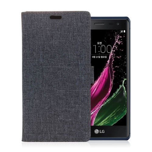 Linen Lg Zero Leather Case Dark Blue