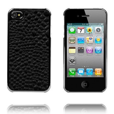 Liquid Electroplated Musta Iphone 4 Suojakuori