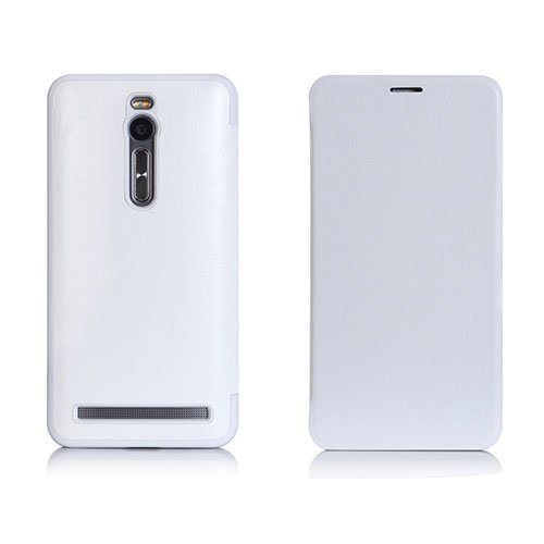 Loe Asus Zenfone 2 Kääntö Nahkakotelo Valkoinen
