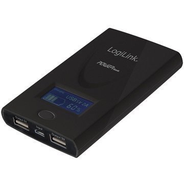 LogiLink 6000mAh Mobile Virtapankki Musta