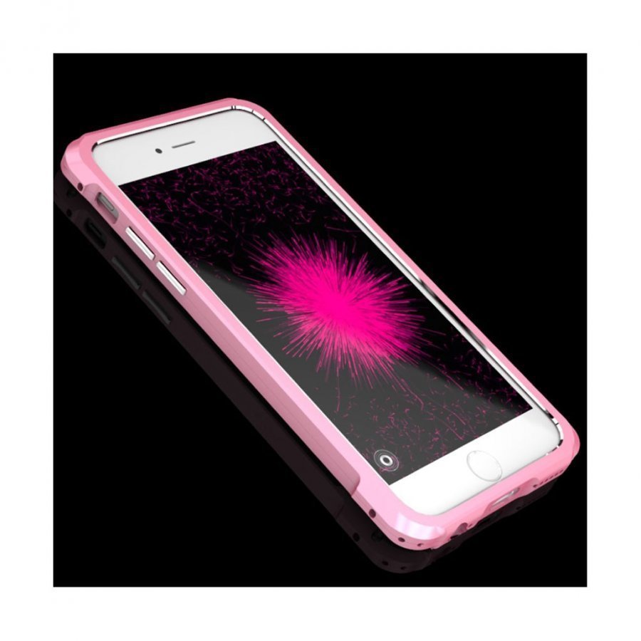 Luphie Iphone 6 / 6s Suojaava Alumiini Kuori Pinkki