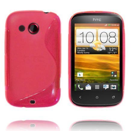 Läpikuultava S-Line Pinkki Htc Desire C Suojakuori