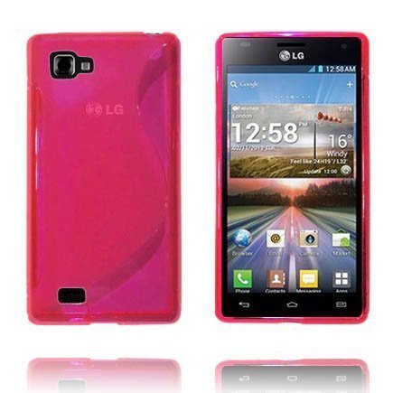 Läpikuultava S-Line Pinkki Lg Optimus 4x Hd Suojakuori