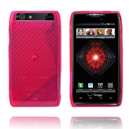 Läpikuultava S-Line Pinkki Motorola Razr Suojakuori