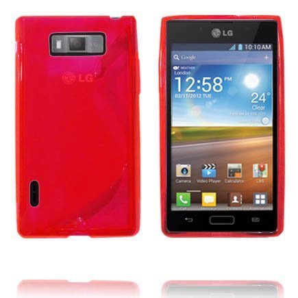 Läpikuultava S-Line Punainen Lg Optimus L7 Suojakuori