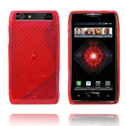 Läpikuultava S-Line Punainen Motorola Droid Razr Maxx Suojakuori