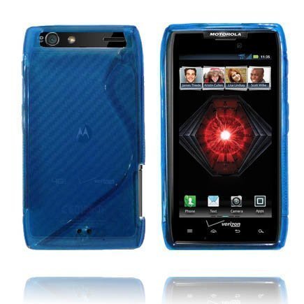 Läpikuultava S-Line Sininen Motorola Razr Suojakuori