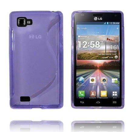 Läpikuultava S-Line Violetti Lg Optimus 4x Hd Suojakuori