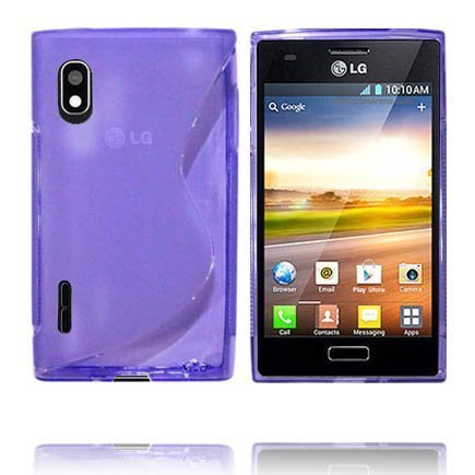 Läpikuultava S-Line Violetti Lg Optimus L5 Suojakuori