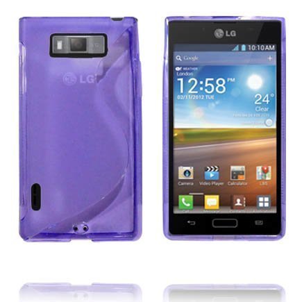 Läpikuultava S-Line Violetti Lg Optimus L7 Suojakuori