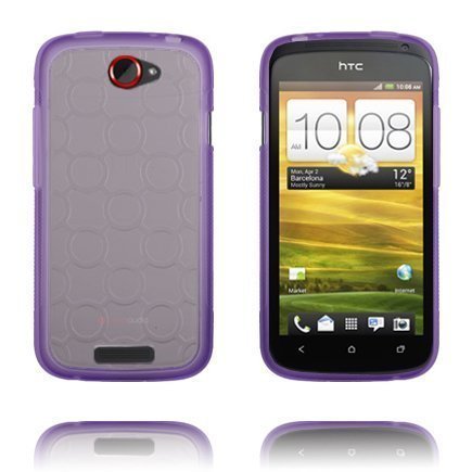 Läpikuultava Tausta Violetti Htc One S Silikonikuori