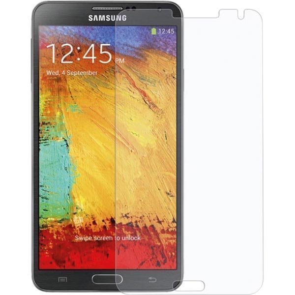 Läpinäkyvä suojakalvo Samsung Galaxy Note 3 muk. puhdistusliina 1