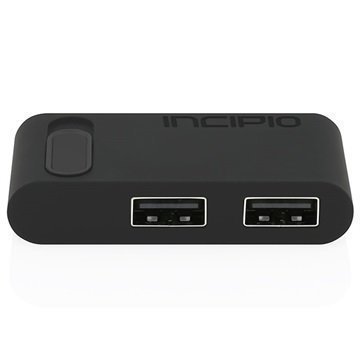 MacBook 12 Incipio USB-C Dual Port Hub Black