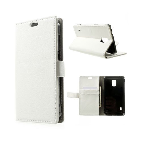Mankell Samsung Galaxy S5 Active Nahkakotelo Korttitaskuilla Valkoinen