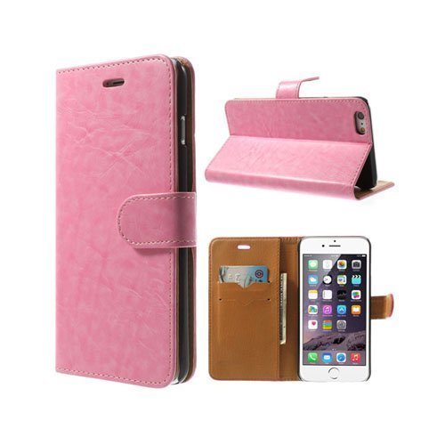 Mankell Vaaleanpunainen Iphone 6 Plus Nahkakotelo