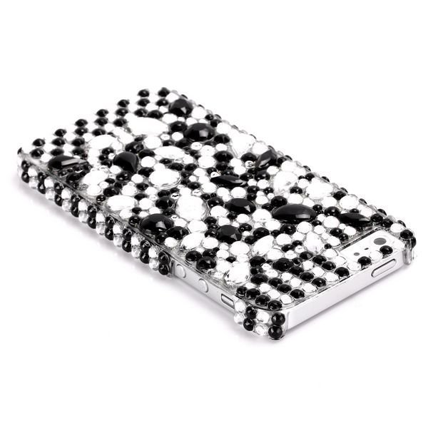 Marilyn Musta & Valkoiset Tipat Iphone 5 Bling Suojakuori