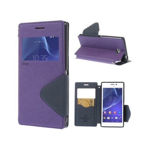 Marklund Violetti Sony Xperia M2 Nahkakotelo