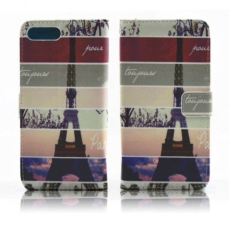 Mayorga Iphone 7 Plus Nahkakotelo Lompakko Eiffel Torni