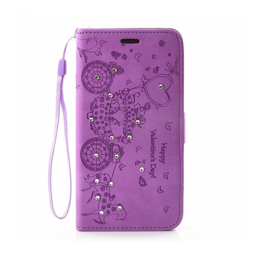 Mayorga Samsung Galaxy S7 Edge Nahkakotelo Violetti