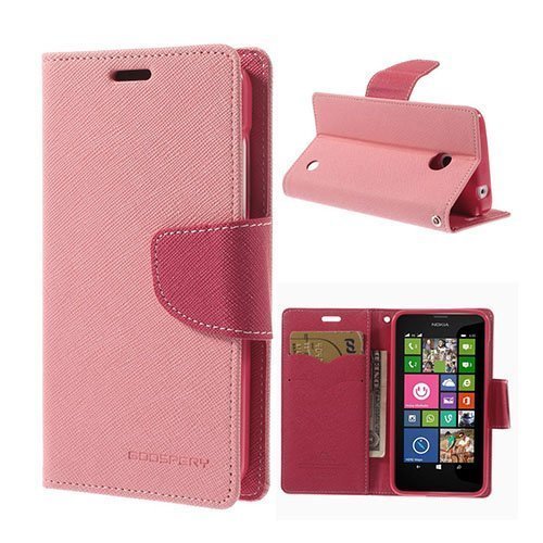 Mercury Goospery Nokia Lumia 630 / 635 Nahkakotelo Pinkki