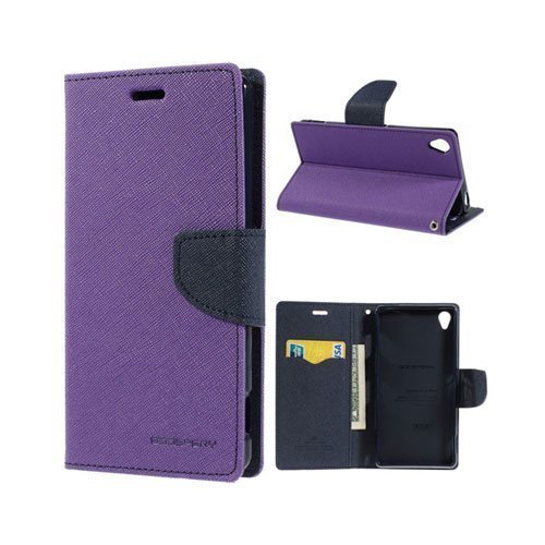 Mercury Violetti Sony Xperia Z3 Keinonahka Kotelo