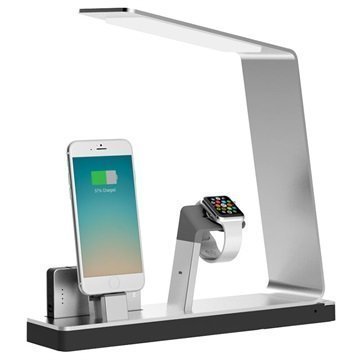 MiTagg NuDock Lamppu Lataustelakka Apple Watch iPhone Hopea