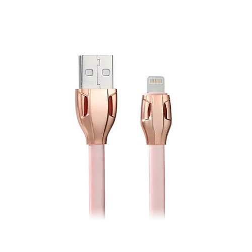 Micro Usb Latauskaapeli Käärme Muotoilulla Vaalea Pinkki