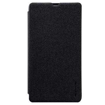Microsoft Lumia 540 Dual SIM Nillkin Sparkle Series Läppäkotelo Musta