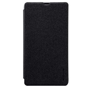 Microsoft Lumia 540 Dual SIM Nillkin Sparkle Series Läppäkotelo Musta