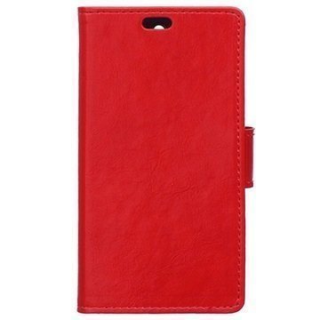 Microsoft Lumia 550 Classic Lompakkokotelo Punainen