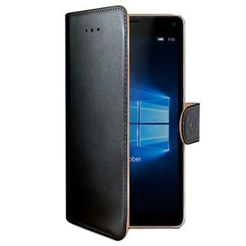 Microsoft Lumia 950 Celly Wally Lompakkokotelo Musta