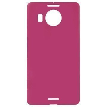 Microsoft Lumia 950 XL Kova Kumipinnoitettu Suojakuori Kuuma Pinkki