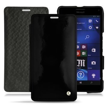 Microsoft Lumia 950 XL Noreve Tradition D Läpällinen Nahkakotelo Illumination Onyx