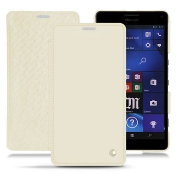 Microsoft Lumia 950 XL Noreve Tradition D Nahkainen Läppäkotelo PerpÃ©tuelle Valkoinen