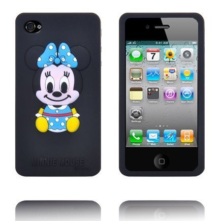 Minniebaby Musta Iphone 4s Silikonikuori