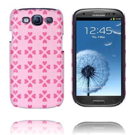 Mixmax Pinkki Kuviointi Samsung Galaxy S3 Suojakuori
