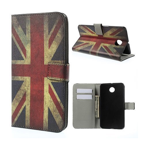 Moberg Britannian Lippu Motorola Nexus 6 Nahkakotelo