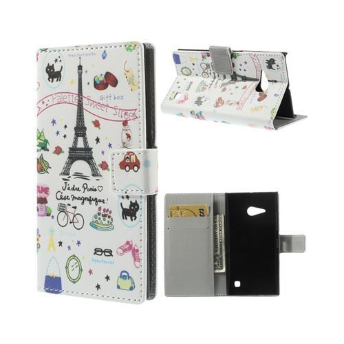 Moberg Eiffel Torni Nokia Lumia 730 Nahkakotelo