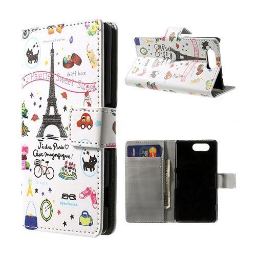 Moberg Eiffel-Torni Sony Xperia Z3 Compact Nahkakotelo