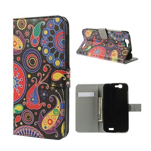 Moberg Huawei Ascend G7 Nahkakotelo Paisley Kuvio