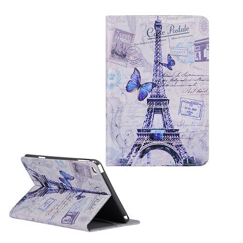 Moberg Ipad Mini 4 Nahkakotelo Eiffel Torni Perhonen