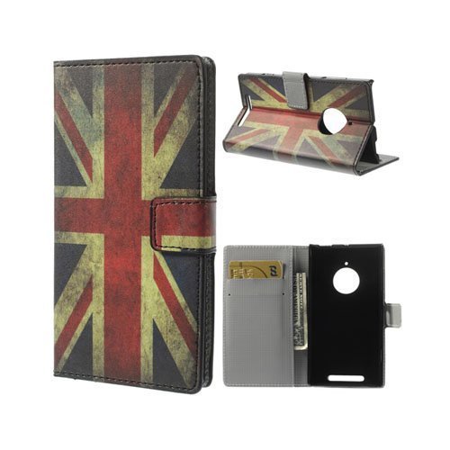 Moberg Klassinen Britannian Lippu Nokia Lumia 830 Nahkakotelo