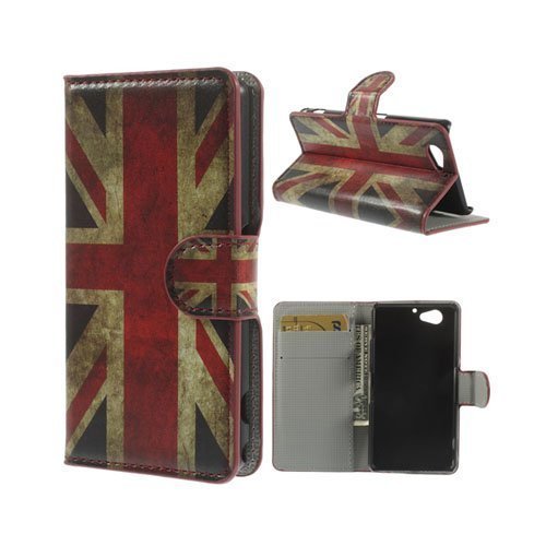 Moberg Klassinen Britannian Lippu Sony Xperia A2 Nahkakotelo