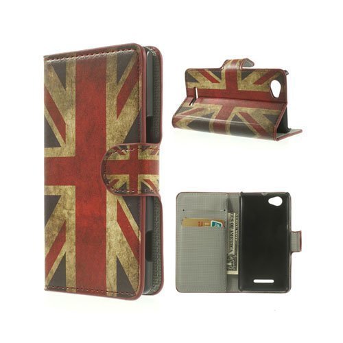 Moberg Klassinen Britannian Lippu Sony Xperia M Nahkakotelo